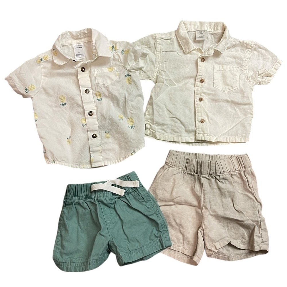 Set of two summer boy outfits 3mo